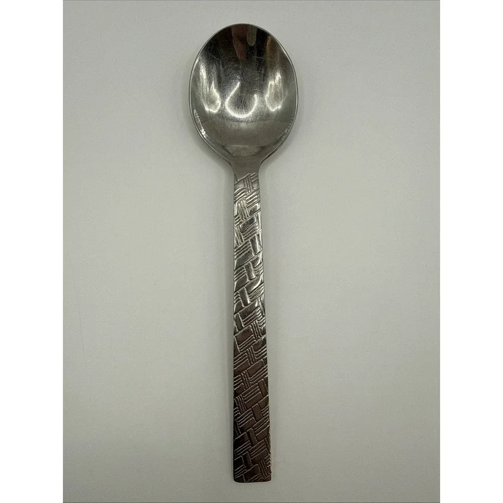 Mikasa Country Manor Flatware Single Teaspoon Vintage Replacement Woven Stitched